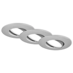 LED-indbygningsspot 7597 3 IP65 4.000 K krom mat^Briloner Sale