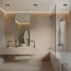 LED-indbygningsspot Kulana sort sæt af 3 IP65^Briloner Outlet