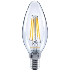 Sylvania Filament Pære>LED-kertepære E14 ToLEDo Filament 4,5W 827 klar