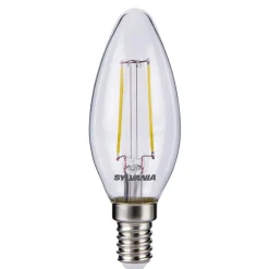 Sylvania Led Pærer>LED-kertepære E14 ToLEDo Filament 2,5W 827 klar