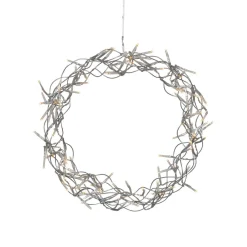STAR TRADING LED-krans Curly, varmhvid, Ø 30 cm