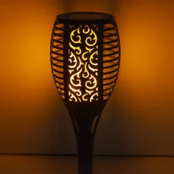 Globo LED-lampe med jordspyd 33077 Lommelygte, sort, plast