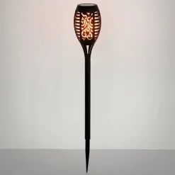 LED-lampe med jordspyd 33536-3, lygte, sort, sæt med 3 stk^Globo Best