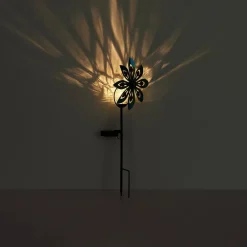 Globo LED-lampe med jordspyd 36576, rustbrun, metal, glas