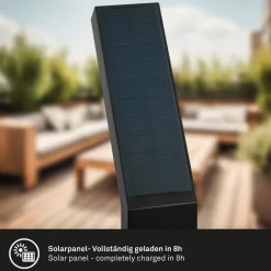 Briloner LED-lampe med jordspyd 3796015, sort, plast, CCT