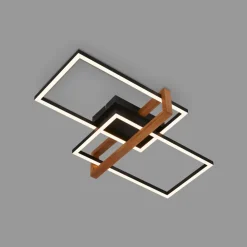 LED-loftlampe 3775015 2 lyskilder med træ^Briloner Discount