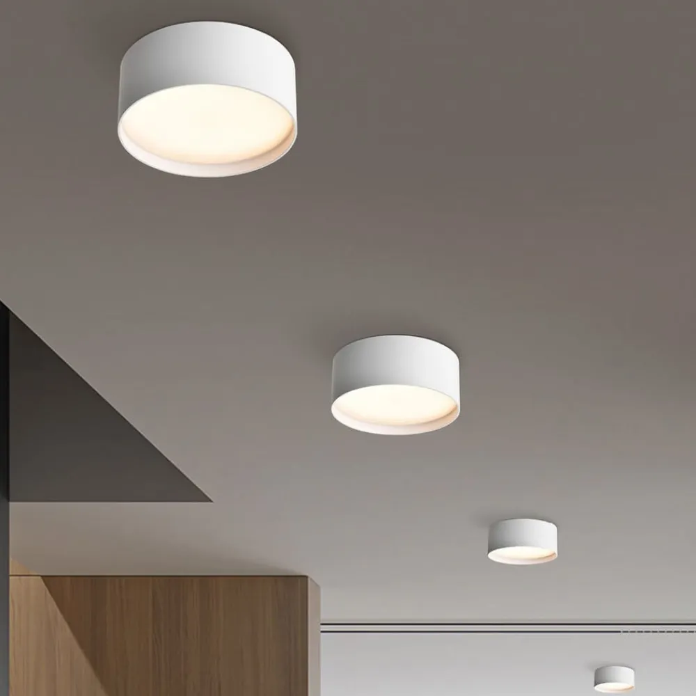 CMD Udendørs Loftlamper>LED-loftlampe 9194, Ø 15 cm, hvid, IP44, metal