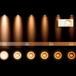 Lucide LED-loftlampe Delto dæmpbar til varm, rund, hvid