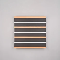 LED-loftlampe Fontana, 46 x 30 cm træ/sort træ/metal^Trio Lighting Clearance