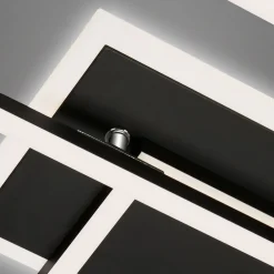 Briloner LED-loftlampe Frame CCT fjernbetjening sort