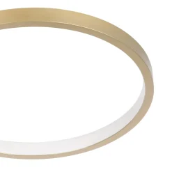 EGLO LED-loftlampe Gafares, guld, aluminium, 41 cm fjernbetjening CCT