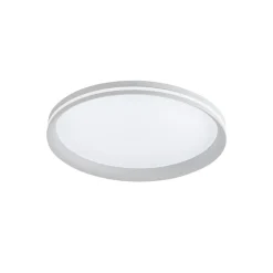 LED-loftlampe Isy, hvid, Ø 45 cm, metal, CCT, dæmpbar^Fabas Luce Discount