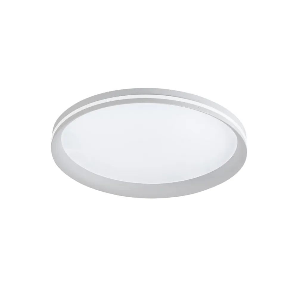 LED-loftlampe Isy, hvid, Ø 45 cm, metal, CCT, dæmpbar^Fabas Luce Discount