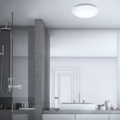 Briloner Loftlamper>LED-loftlampe med sensor Elipso IP44 4.000K Ø38cm