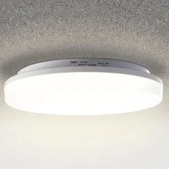 LED-loftlampe Pronto, rund, bevægelsessensor^Heitronic