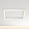 PURE Loftlamper>LED-loftlampe Lines, 55 x 55 cm, sølv, CCT, fjernbetjening
