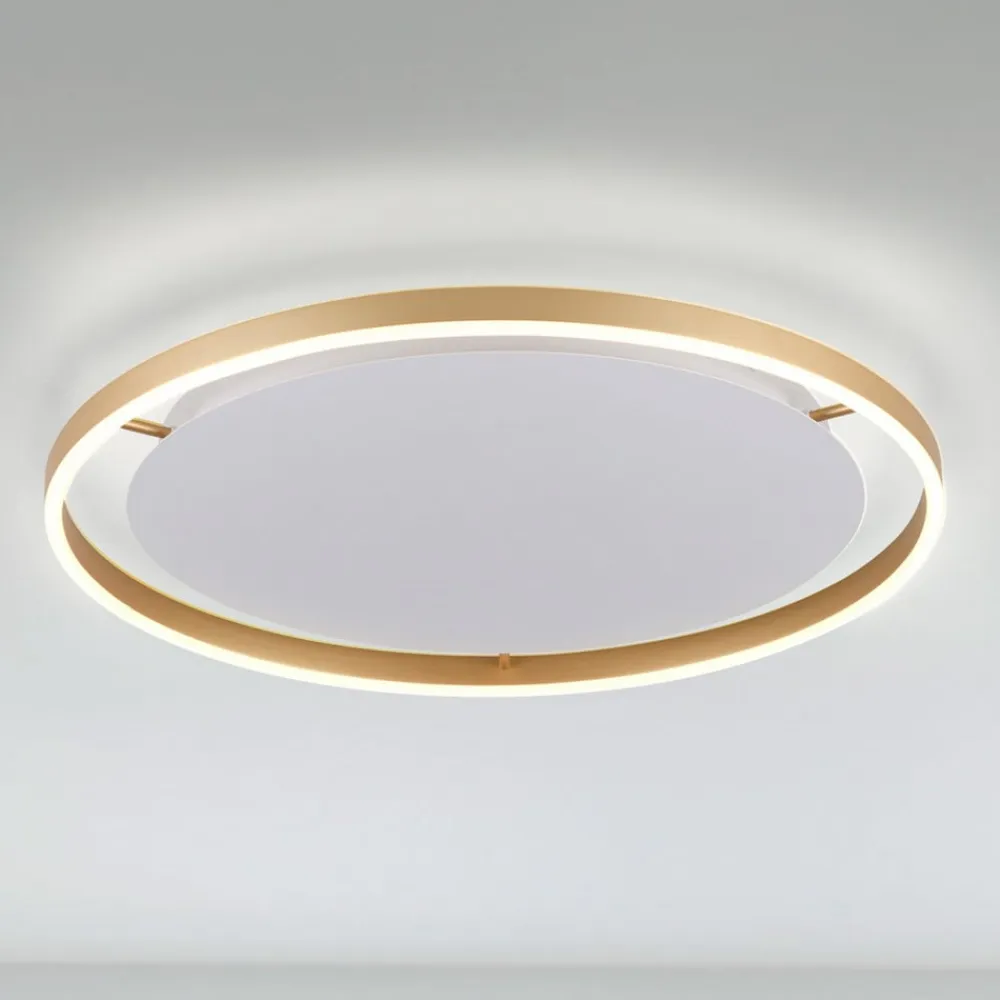 LED-loftlampe Ritus, Ø 58,5 cm, mat messing^JUST LIGHT. GmbH Hot