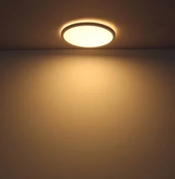 Globo LED-loftlampe Sapana, hvid, Ø 42 cm, plast, IP44