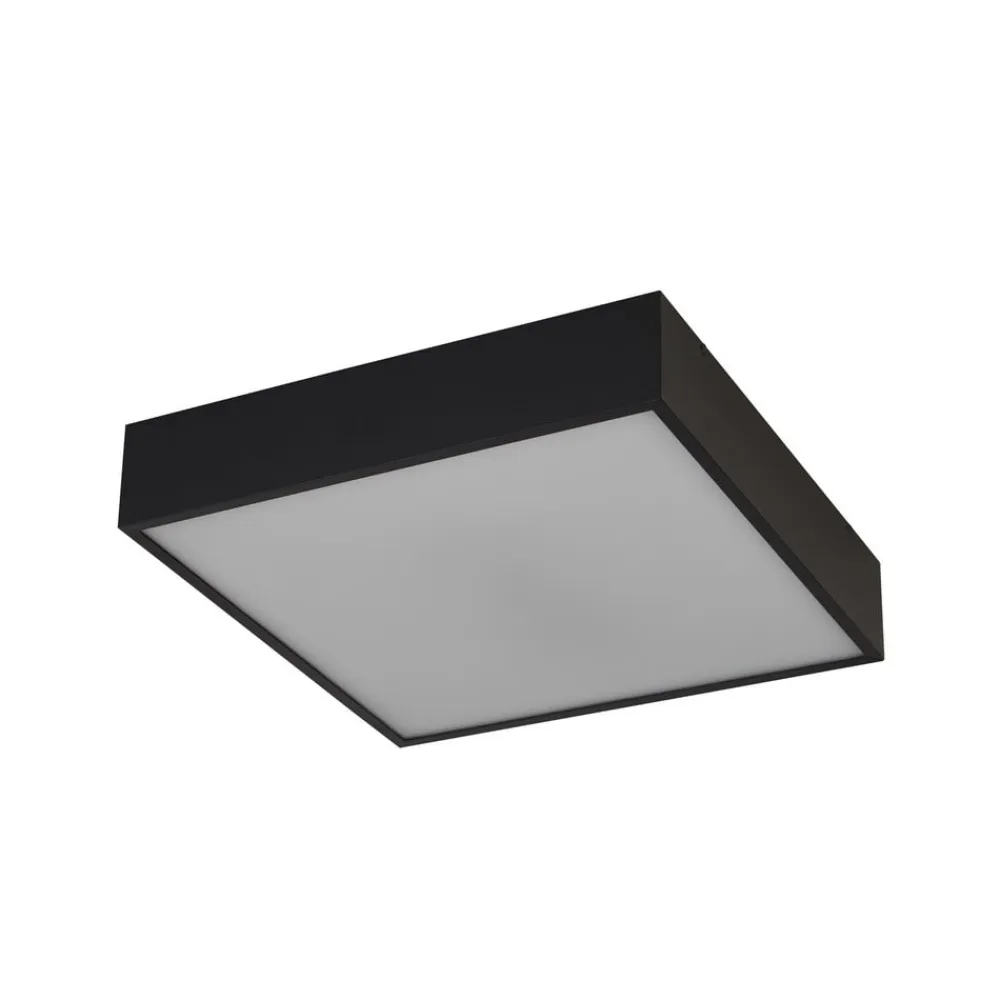 Searchlight LED-loftlampe til badeværelset Zeus, sort, længde 30 cm, metal