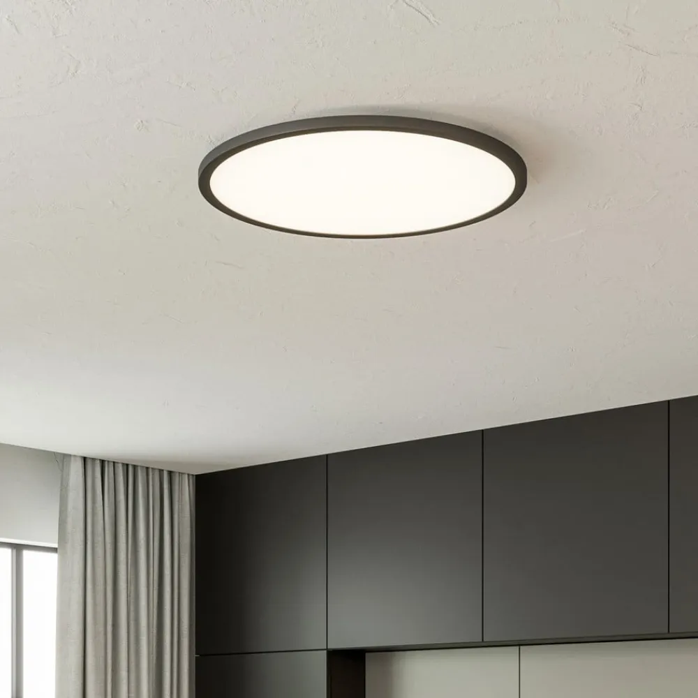 LED-loftlampe Tuco CCT, dæmpbar, sort Ø 50 cm^Brilliant Discount