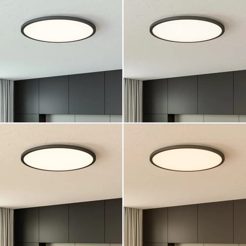 LED-loftlampe Tuco CCT, dæmpbar, sort Ø 50 cm^Brilliant Discount