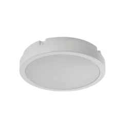 LED-loftlampe Vera, hvid, plast, Ø 22 cm, IP65^Milagro Lighting New