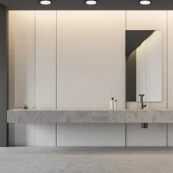 Milagro Lighting LED-loftlampe Vera, sort, plast, Ø 22 cm, IP65