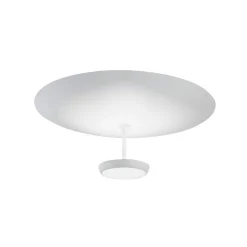 Fabas Luce LED-loftlampe Yuko, hvid, metal, 23 cm høj, dæmpbar