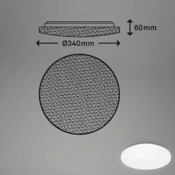 LED-loftslampe Case IP44 starry sky 840 Ø 34cm^Briloner New