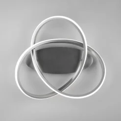 LED-loftslampe Course, mat nikkel, 4.000K, Ø 45 cm^Reality Leuchten Clearance