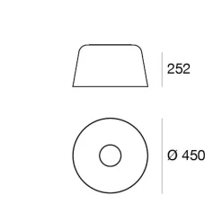 LED-loftslampe Delfi_S, hvid, Ø 45 cm, metal^Linea Light Online