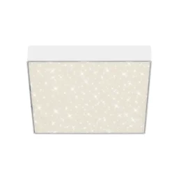 LED-loftslampe Flame Star, 21,2 x 21,2 cm hvid^Briloner New