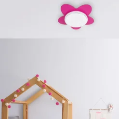 LED-loftslampe Flower Starlight, pink^Elobra