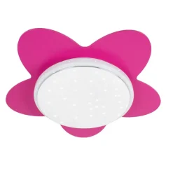 LED-loftslampe Flower Starlight, pink^Elobra