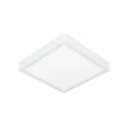 EGLO LED-loftslampe Fueva 5 IP44 3000K hvid 21x21cm