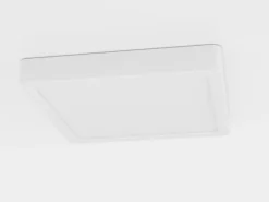 EGLO LED-loftslampe Fueva 5 IP44 3000K hvid 21x21cm