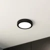 EGLO LED-loftslampe Fueva 5 IP44 3000K sort Ø16cm