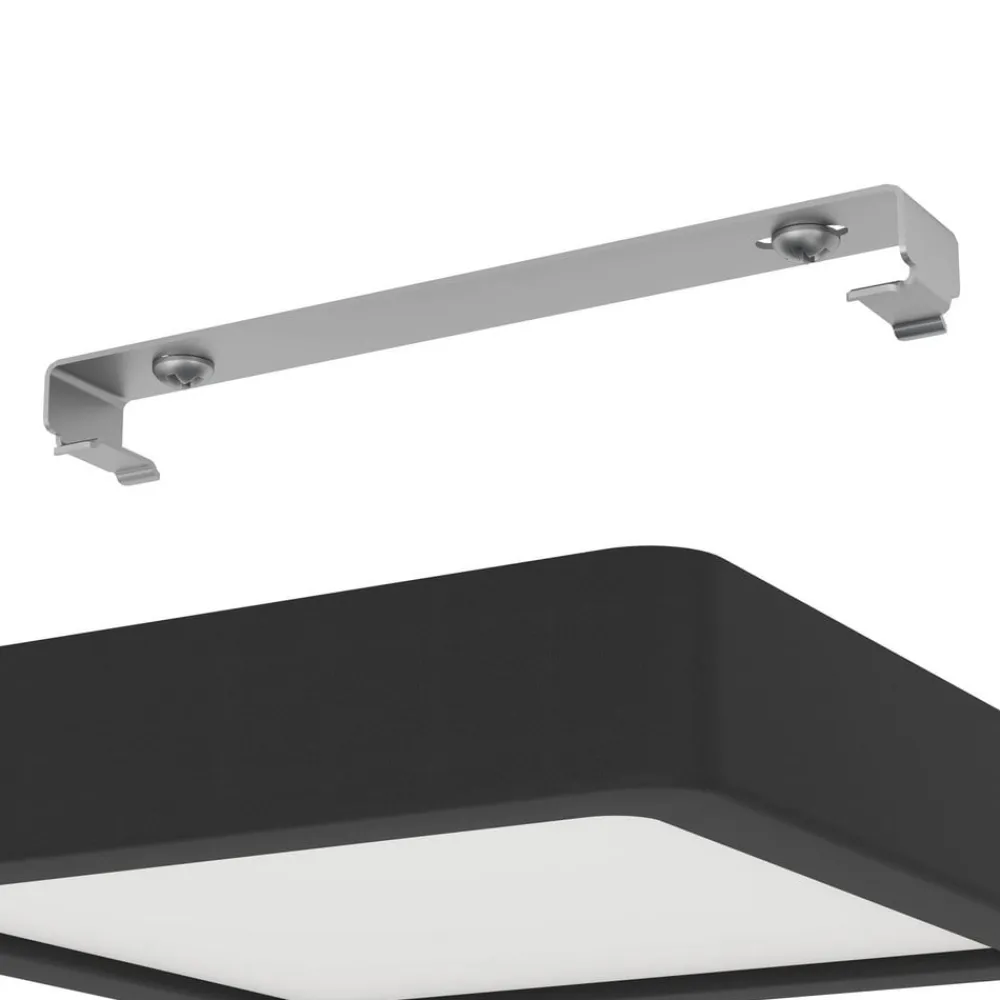 EGLO Loftlamper>LED-loftslampe Fueva 5 IP44 3000K sort 16x16cm