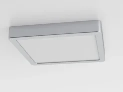 LED-loftslampe Fueva 5 IP44 3000K krom 21x21cm^EGLO Online