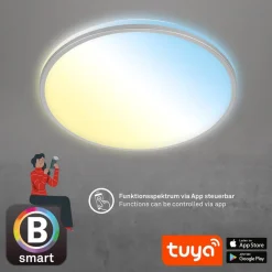 Briloner LED-loftslampe Ivy S, dæmpbar, CCT, Ø 49 cm