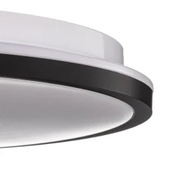 LED-loftslampe Lana, baggrundsbelyst effekt Ø28 sort^Briloner Outlet