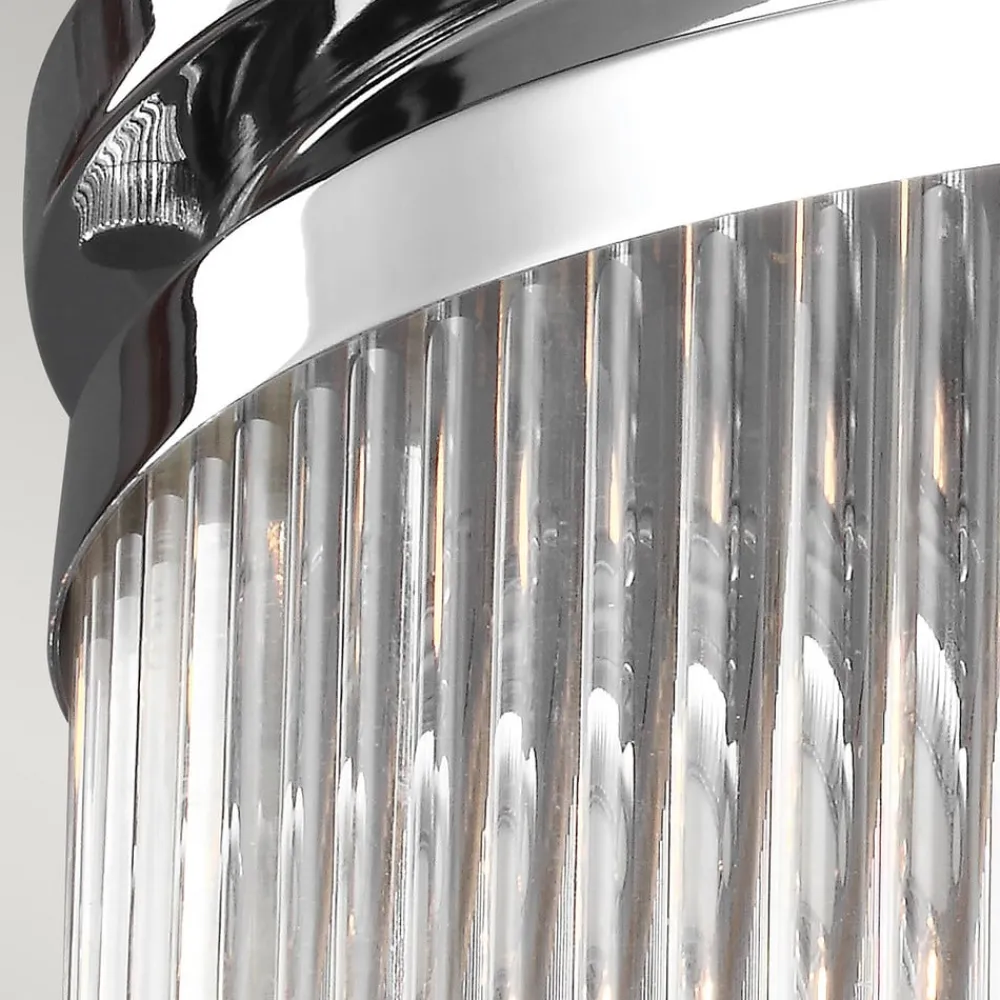 FEISS Loftlamper>LED-loftslampe Paulson IP44 krom Ø 27,9 cm