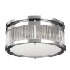 FEISS LED-loftslampe Paulson IP44 krom Ø 38,1 cm