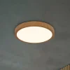 Briloner LED-loftslampe Runa Wood trælook 3.000 K Ø38cm