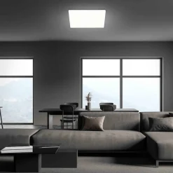 Briloner LED-loftslampe Slank, kantet 42 x 42 cm