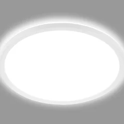 LED-loftslampe Slim, rund, 29,3 cm^Briloner