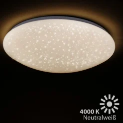 LED-loftslampe Vipe, stjernehimmel-effekt, 49 cm^Briloner Hot