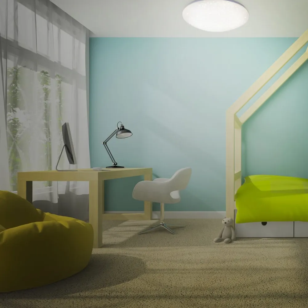 LED-loftslampe Vipe, stjernehimmel-effekt, 49 cm^Briloner Hot