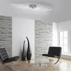 JUST LIGHT. GmbH Gang|Loftlamper>LED-loftslampe Wave 3.000K 139,5x16cm stål