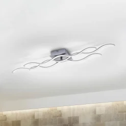 JUST LIGHT. GmbH Loftlamper|Loftlamper>LED-loftslampe Wave 3.000K 97,5x16cm stål